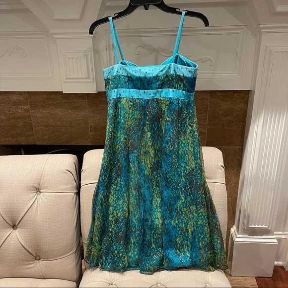 Laundry by Shellli Segal cocktail Silk dress Sz 6 - Picture 2 of 13